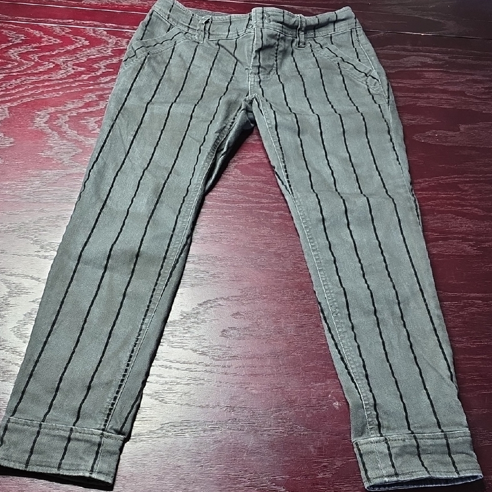 Free People Womens Gray Pinstripe  Casual Pants